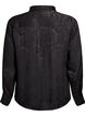 Shirt with tone-on-tone paisley pattern, Black, Packshot image number 1