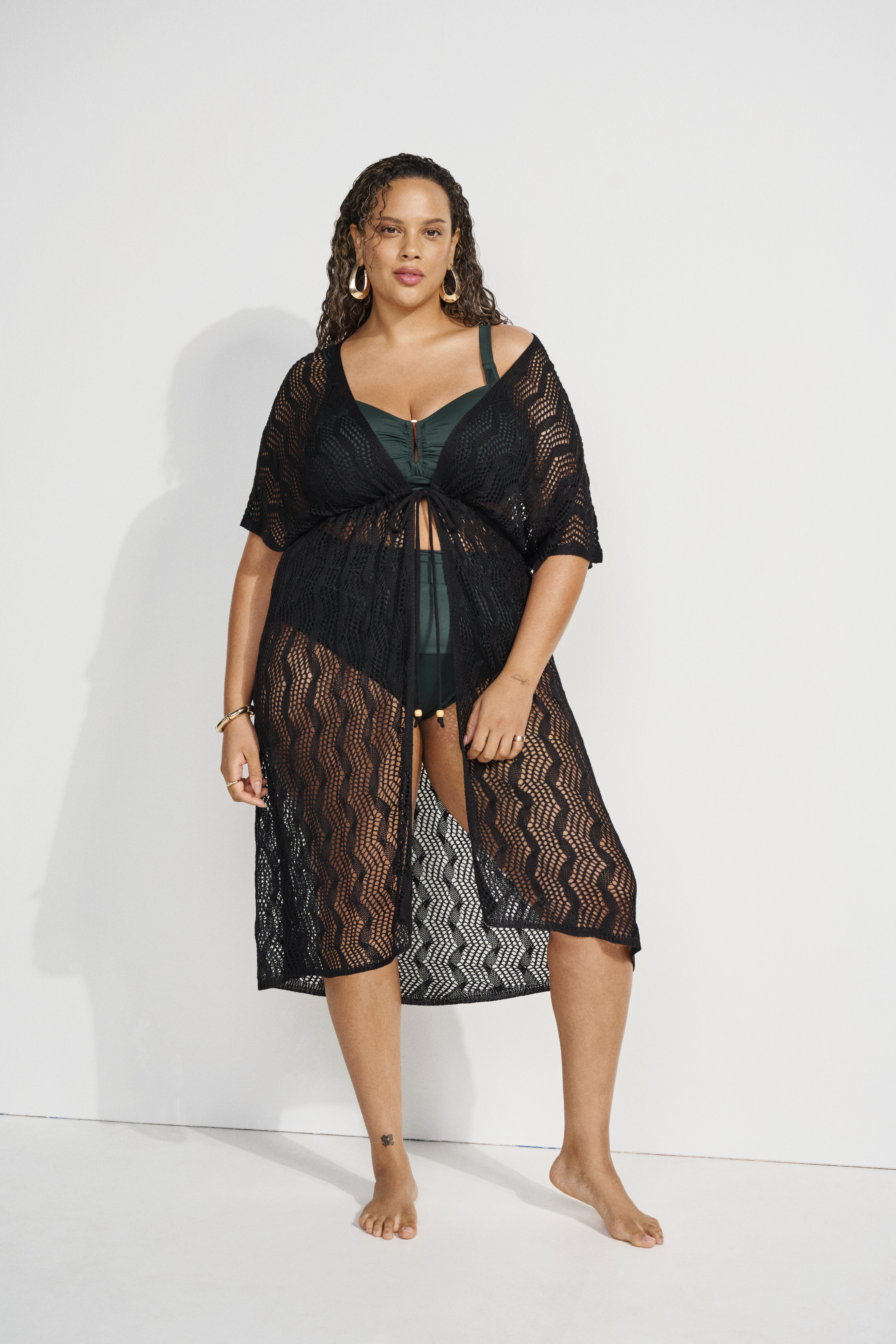 Zizzifashion Bikini look with kimono, , Model