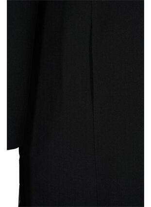 Long coat with button closure, Black, Packshot image number 3