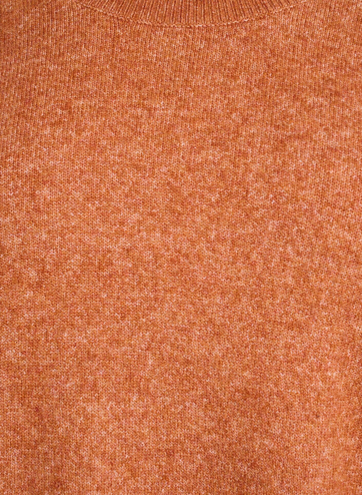 Loose knit sweater with prominent seams, Orange, Packshot image number 2