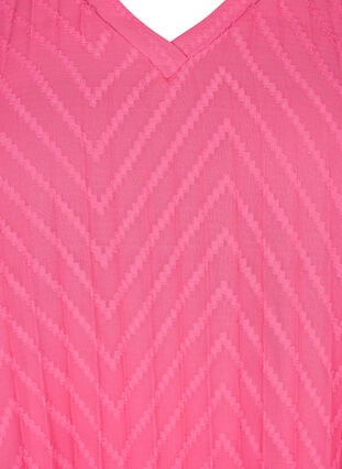 Short sleeved pleated dress, Shocking Pink, Packshot image number 2