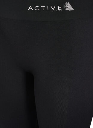 Seamless patterned ski tights, Black, Packshot image number 2