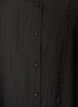 Viscose blouse with buttons and texture, Black, Packshot image number 2