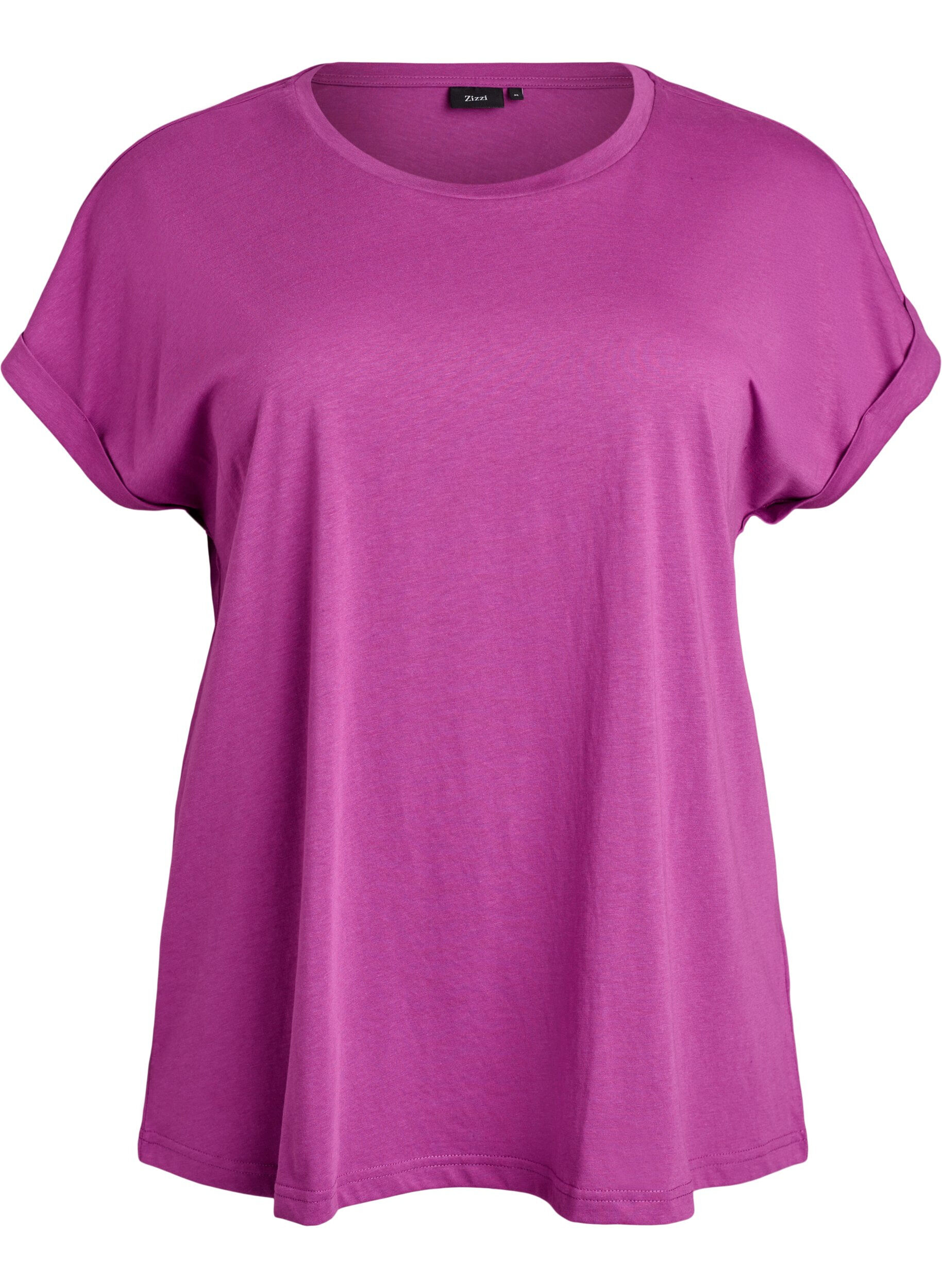 Short-sleeved t-shirt in a cotton blend