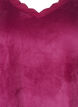 Velour blouse with v-neck, Boysenberry, Packshot image number 2