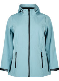 Short softshell jacket with pockets, Arctic, Packshot
