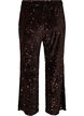 Wide-leg trousers with sequins, Brown, Packshot image number 1