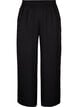 Loose trousers with elasticated waistband and pockets, Black, Packshot image number 0