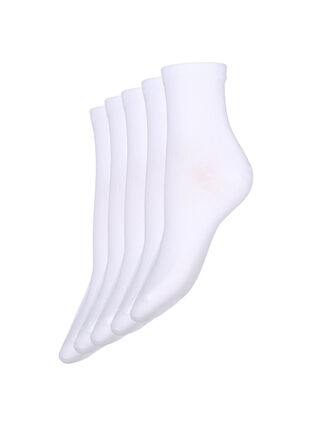 5-pack basic socks, White, Packshot image number 0