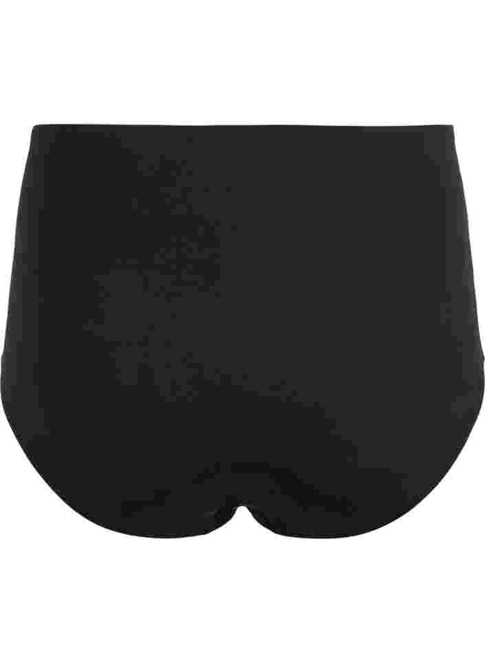 High waisted bikini bottoms, Black, Packshot image number 1