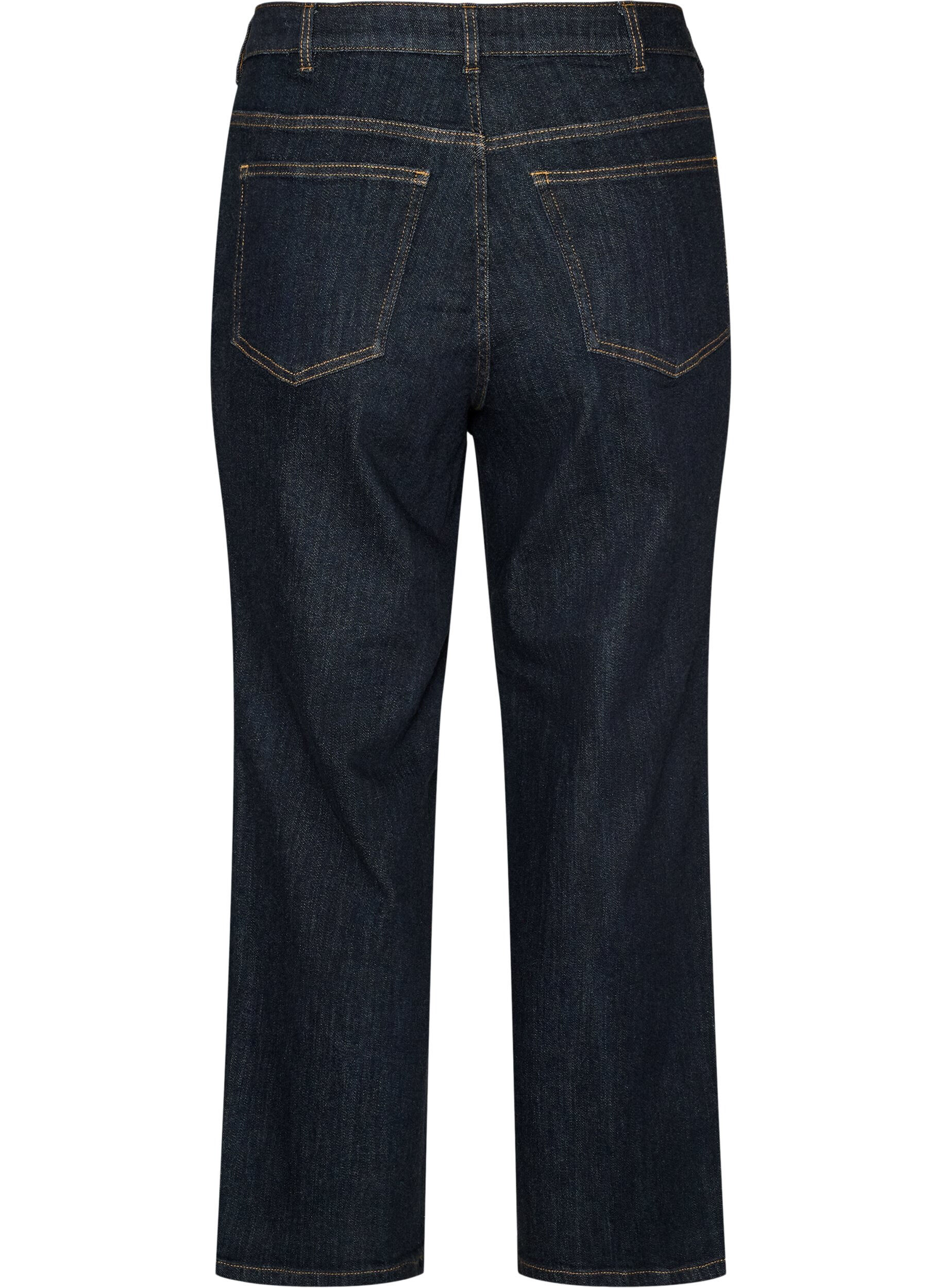 ZizzifashionStraight fit Kiana jeans with high waist, Blue, Packshot image number 1