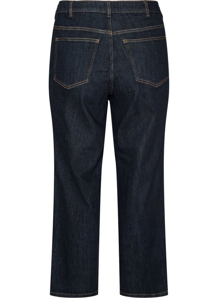 Straight fit Kiana jeans with high waist, Blue, Packshot image number 1