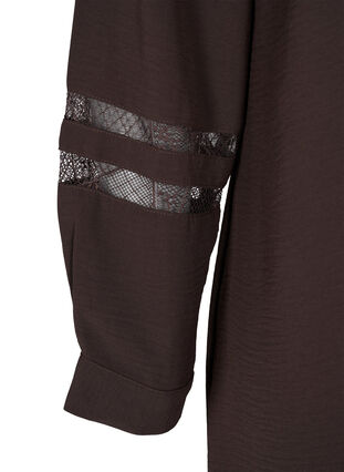 Long shirt with lace details, Java, Packshot image number 3