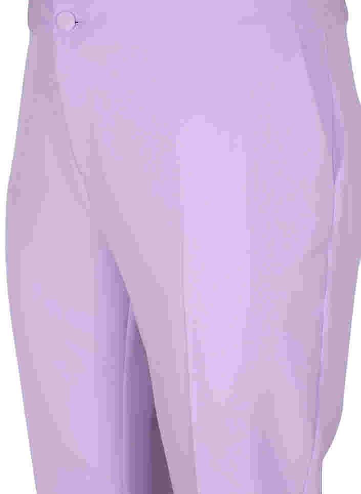 Cropped trousers with pockets, Orchid Bloom, Packshot image number 2