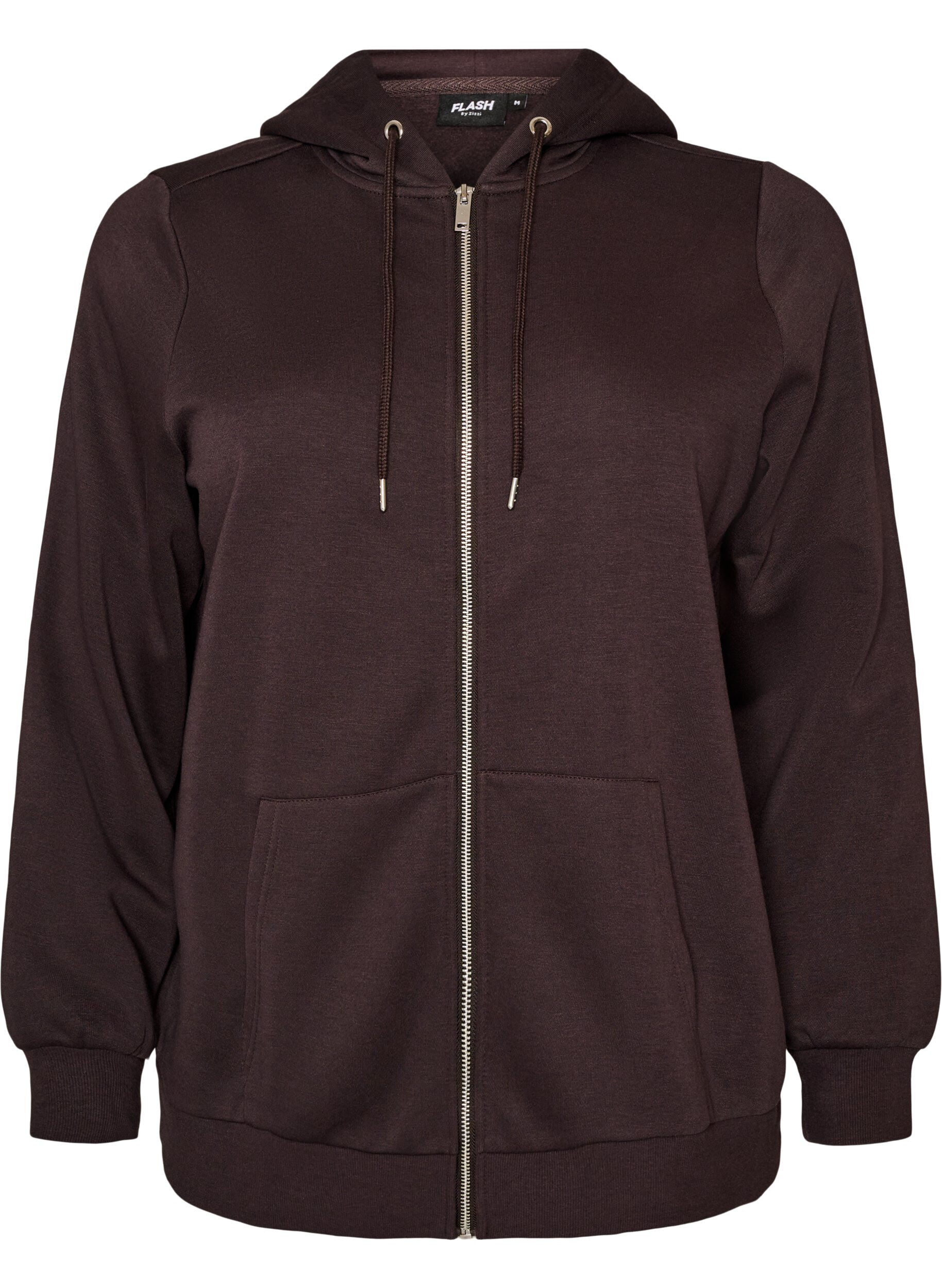 Hooded sweatshirt with a zip and pockets