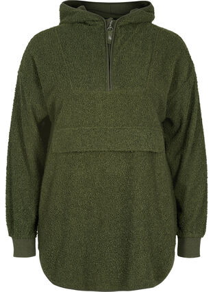 Teddy hoodie, Rifle Green, Packshot image number 0