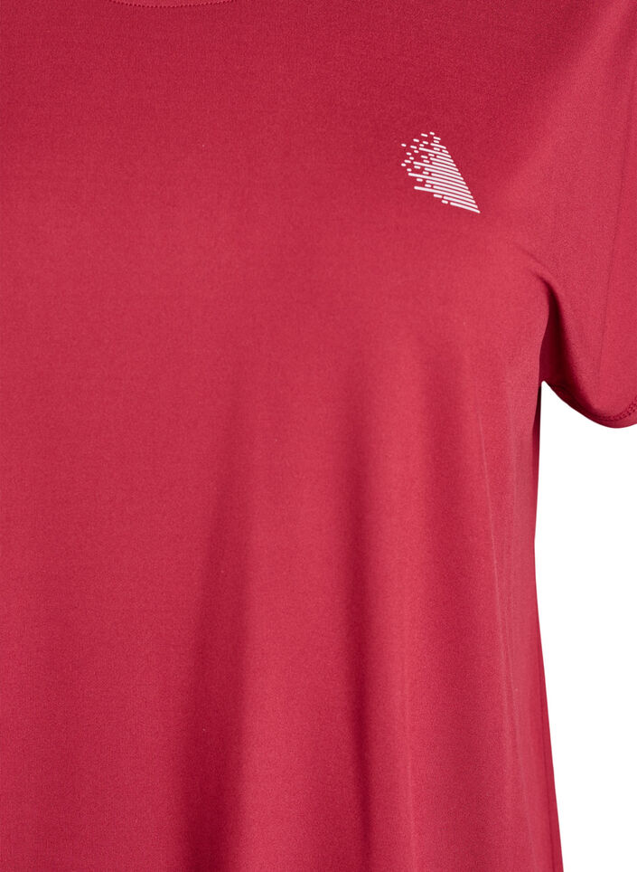 Solid-coloured training T-shirt, Red, Packshot