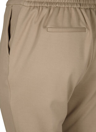 Cropped trousers with pockets, Silver Mink, Packshot image number 3