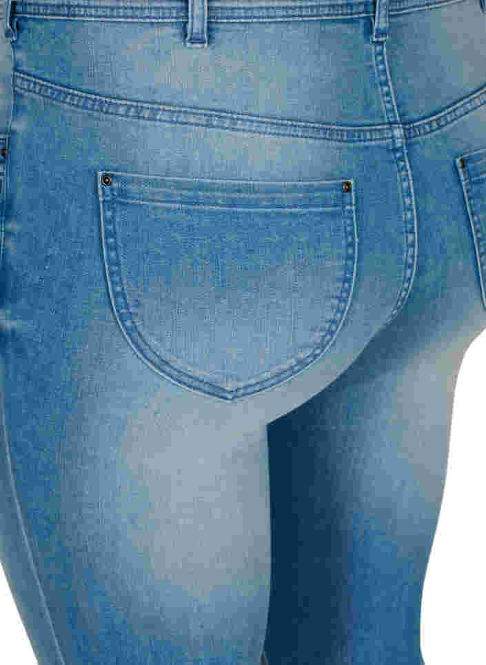 Super slim Amy jeans with slit and buttons, Light blue, Packshot image number 3