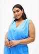 Sleeveless top with wrinkle details, Blue, Model image number 0