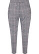 Cropped Maddison trousers with checkered pattern, Black Check, Packshot image number 1