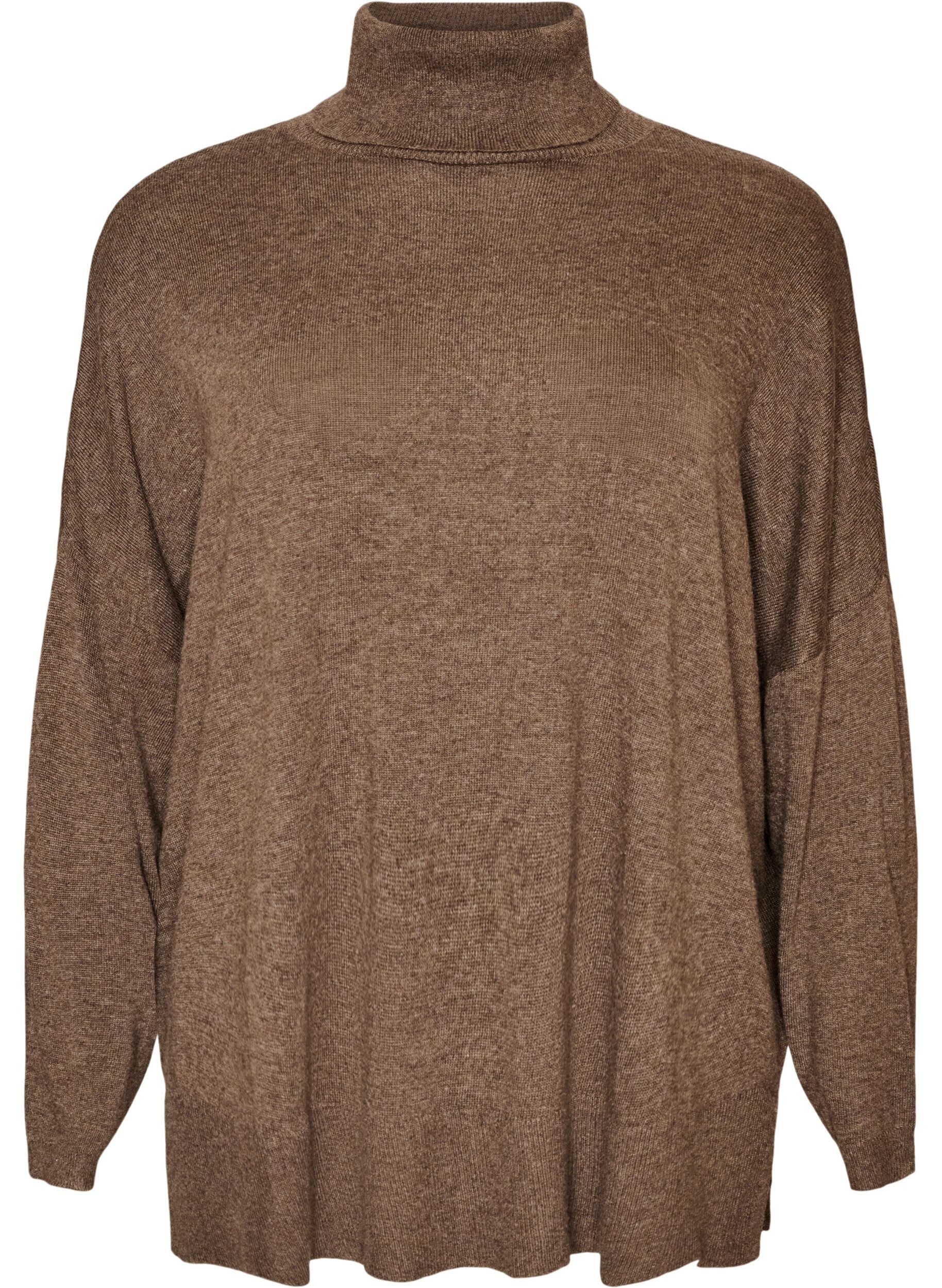 Turtleneck jumper with a loose fit