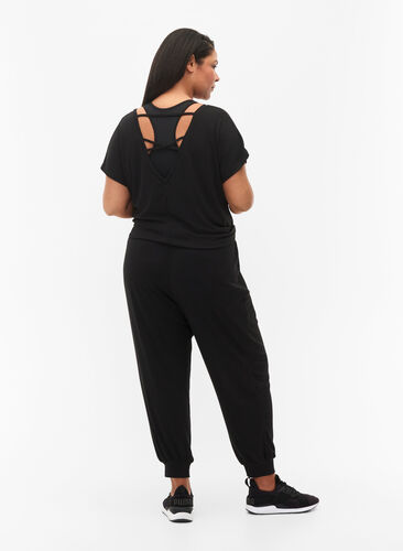 Sweatpants with pockets, Black, Model image number 1