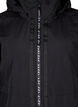 Functional parka coat with reflective detailing, Black, Packshot image number 2