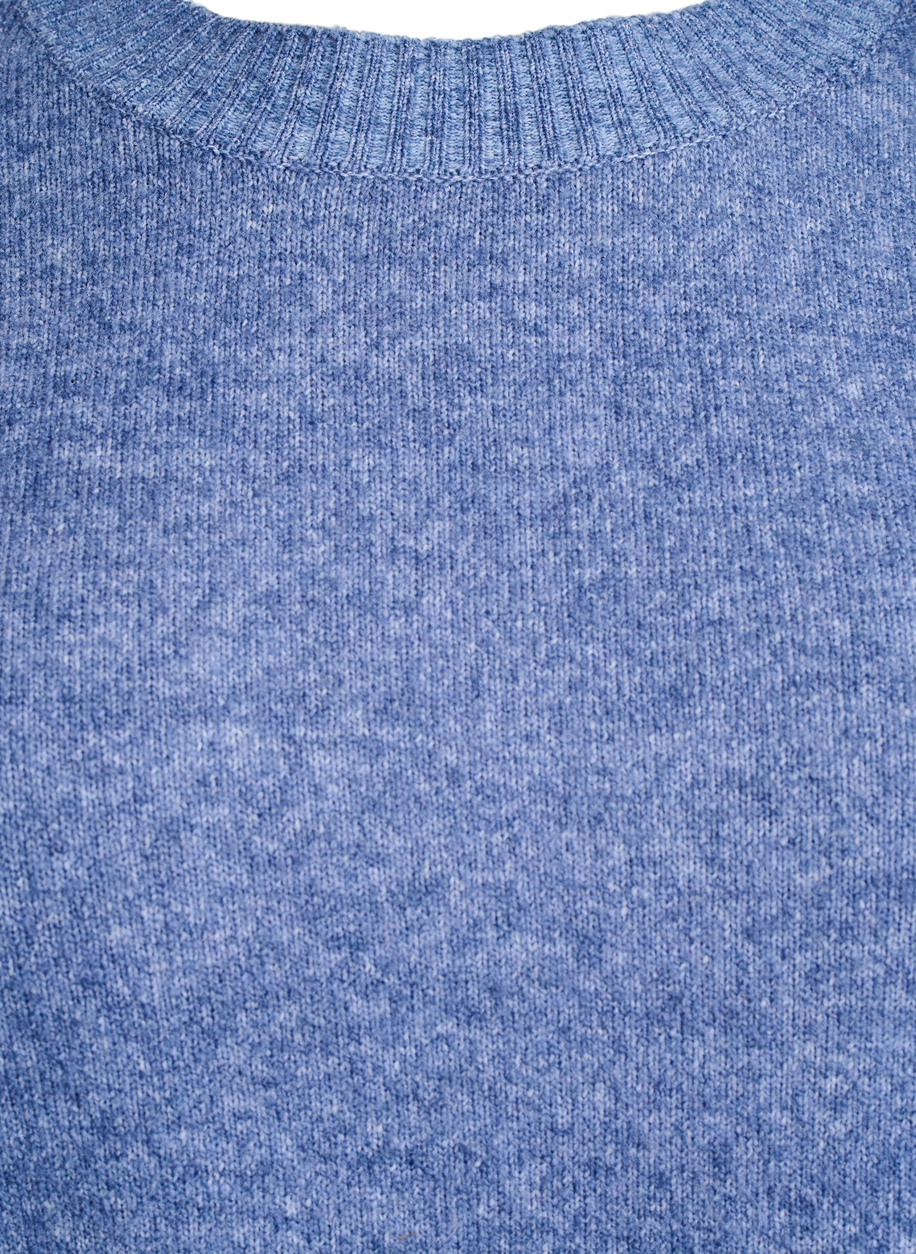 ZizzifashionKnit blouse with button detail, Blue, Packshot image number 2