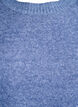 Knit blouse with button detail, Blue, Packshot image number 2