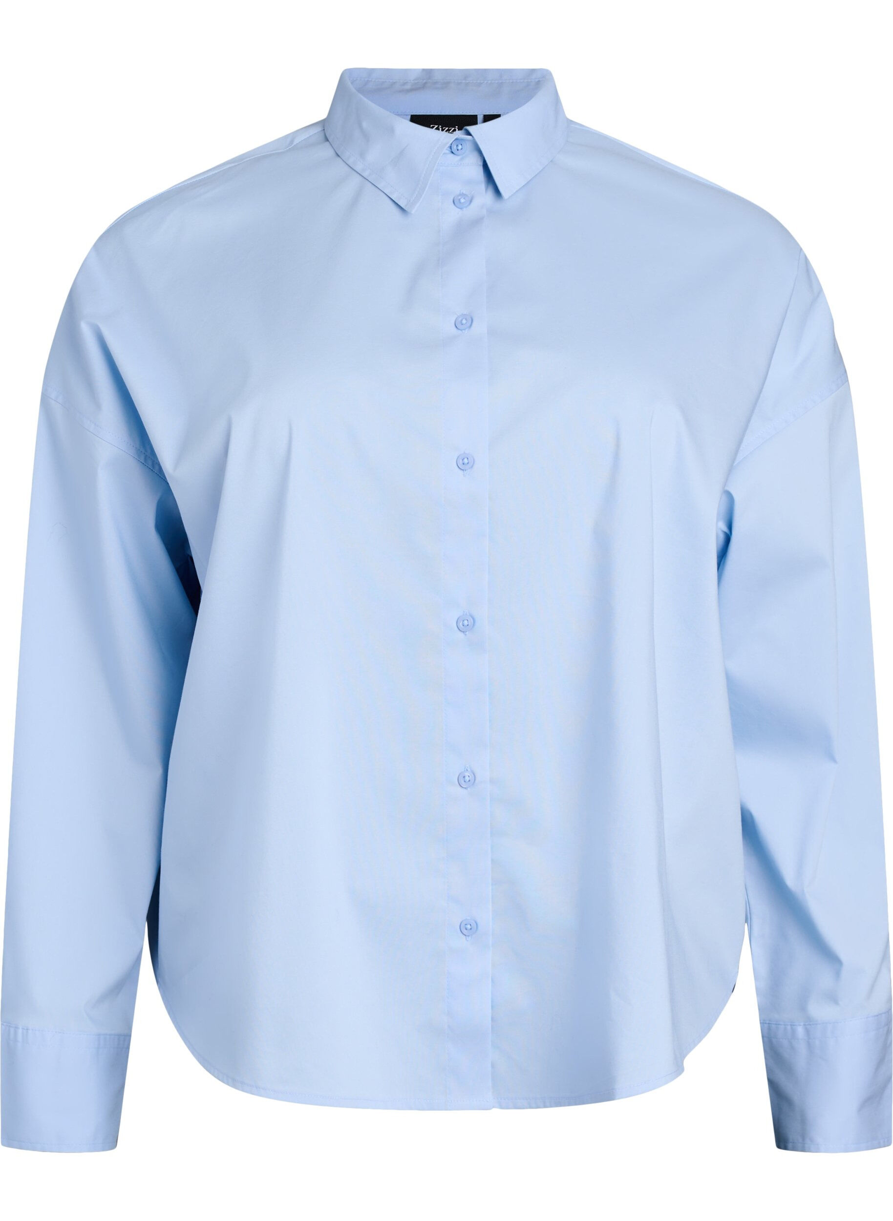 Classic cotton shirt with a loose fit