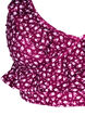 Bikini top with print and ruffle details, Red, Packshot image number 2