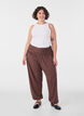 Loose-fitting harem trousers, Brown, Model image number 1