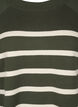 Striped knitted blouse with round neck, D. Bag Birch Stripe, Packshot image number 2