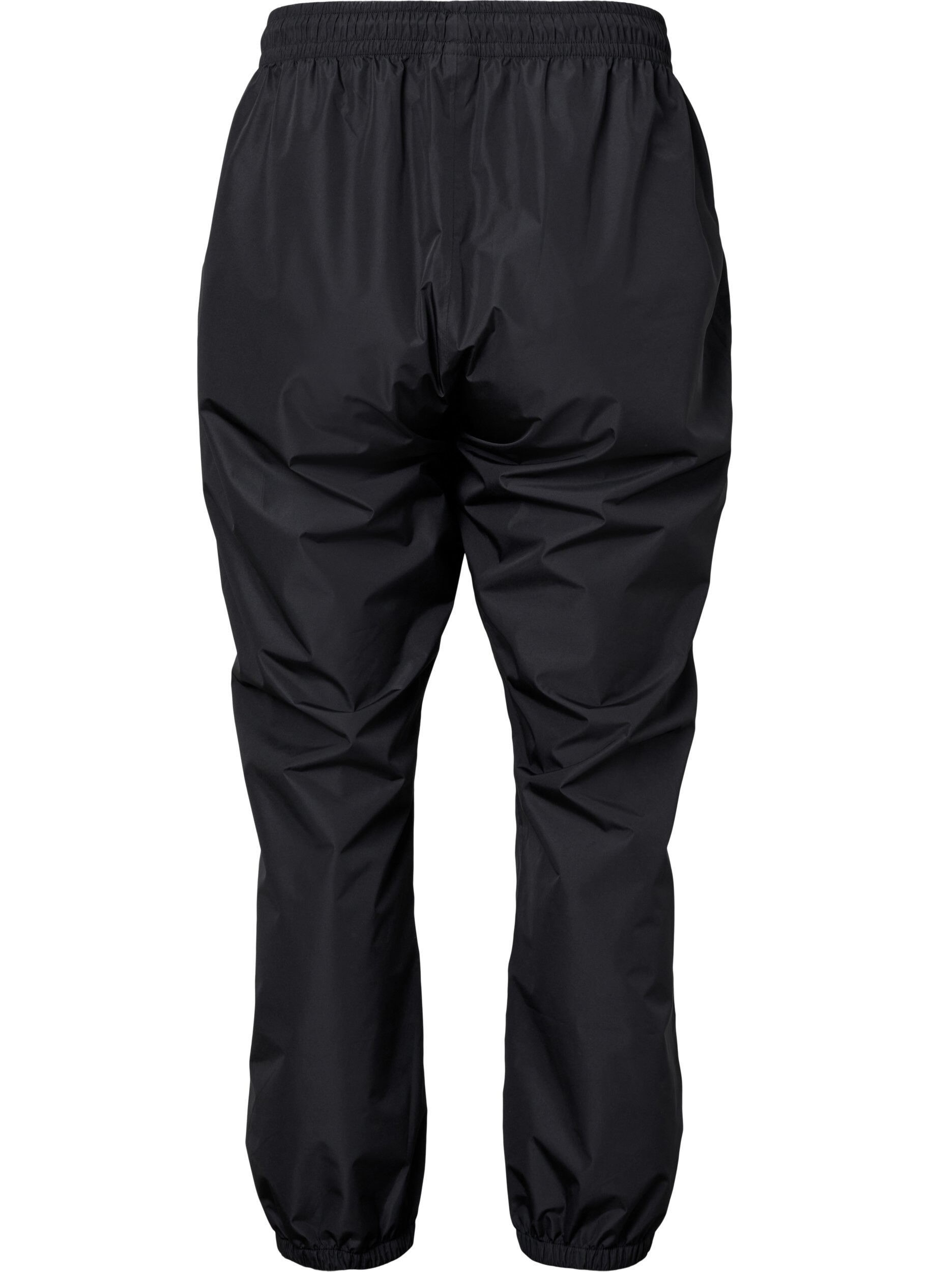 Zizzifashion Rain pants with elastic and drawstring, Black, Packshot image number 1