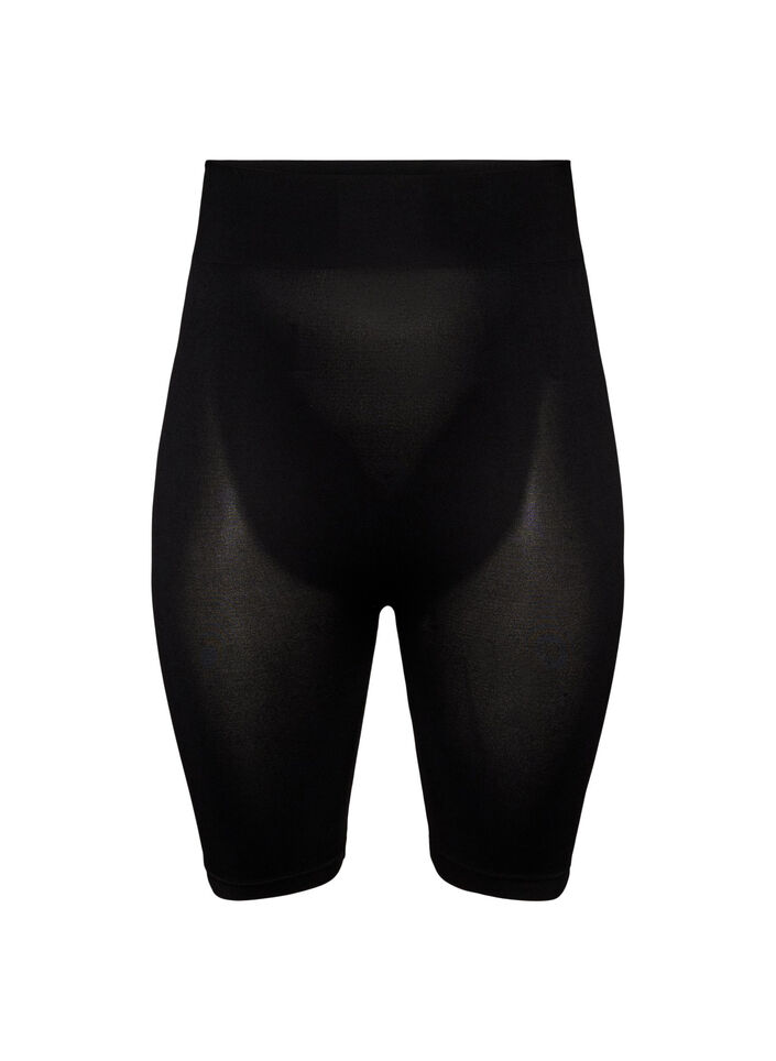 Seamless bike shorts, Black, Packshot image number 0
