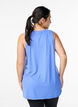 Workout top with v-neck, Blue, Model image number 2