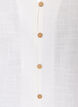 Short-sleeved cotton shirt with a V-neck, White, Packshot image number 2