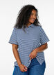 Short sleeve polo shirt with stripes, Blue, Model image number 0