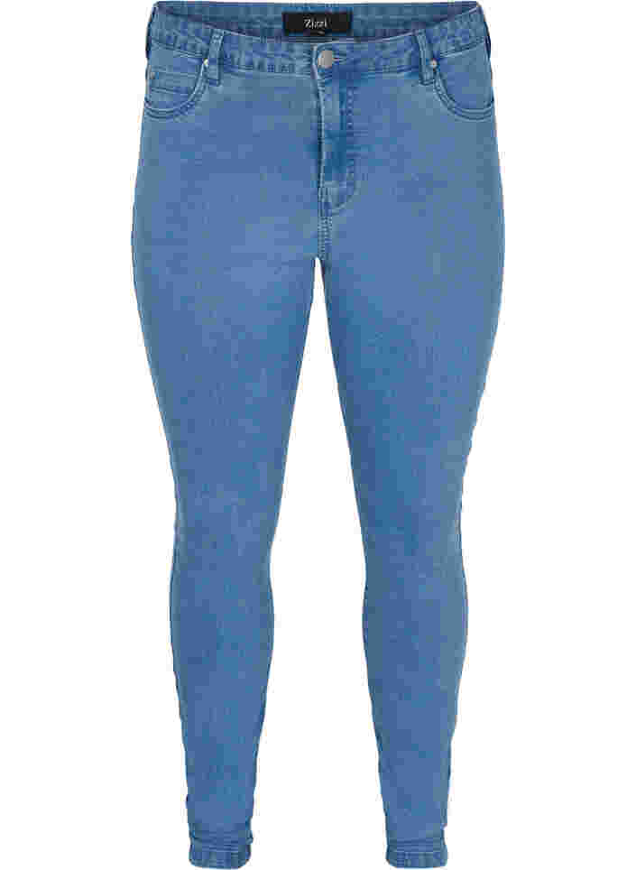 High-waisted super slim Amy jeans , Light blue, Packshot