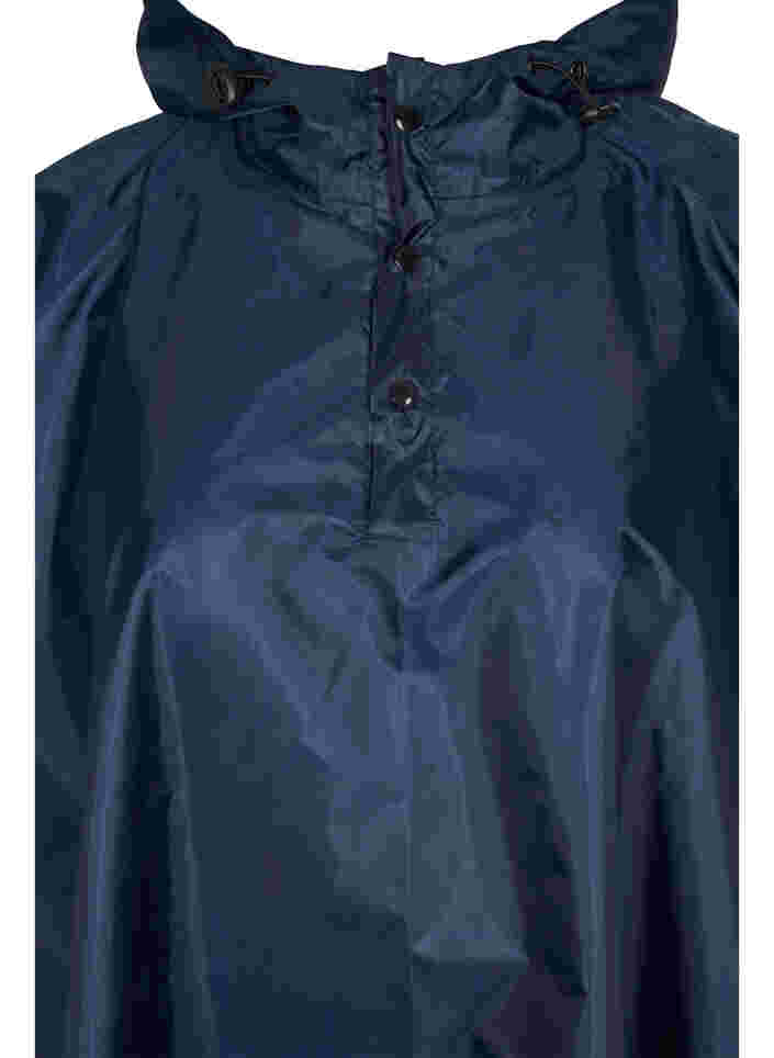 Hooded rain poncho, Navy Blazer, Packshot image number 2