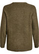 Melange knit blouse with round neck, Green, Packshot image number 1