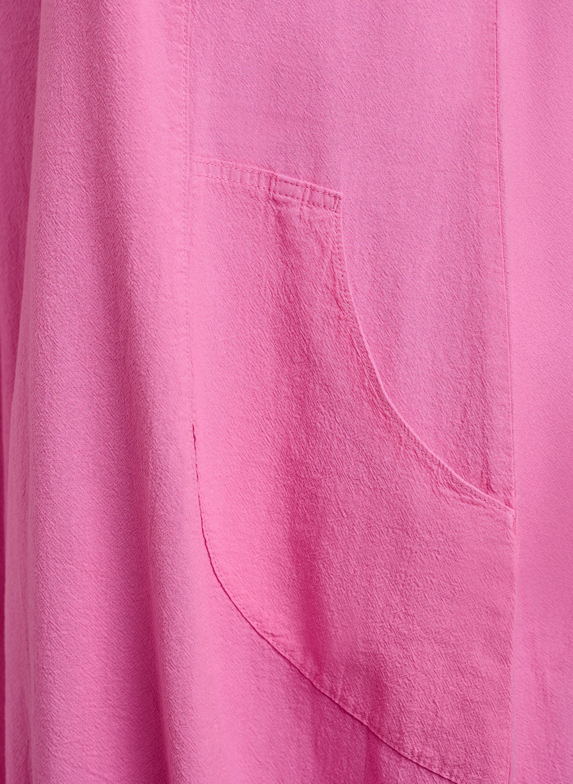 ZizzifashionShort-sleeved cotton dress, Pink, Packshot image number 3