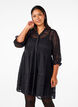 Short lace dress with 3/4 sleeves, Black, Model image number 2