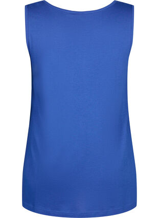 Top with a-shape and round neck, Victoria blue, Packshot image number 1