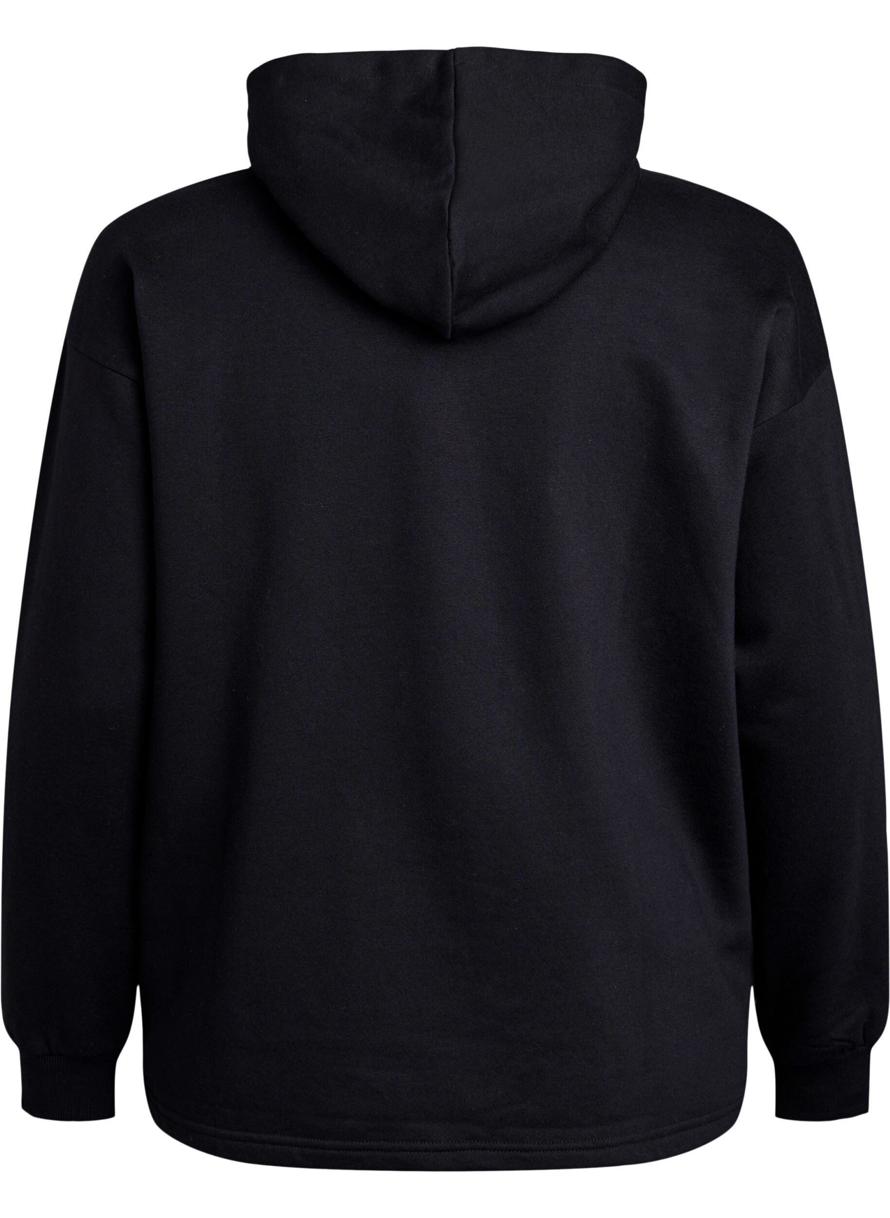 Zizzifashion Hooded sweatshirt, Black, Packshot image number 1