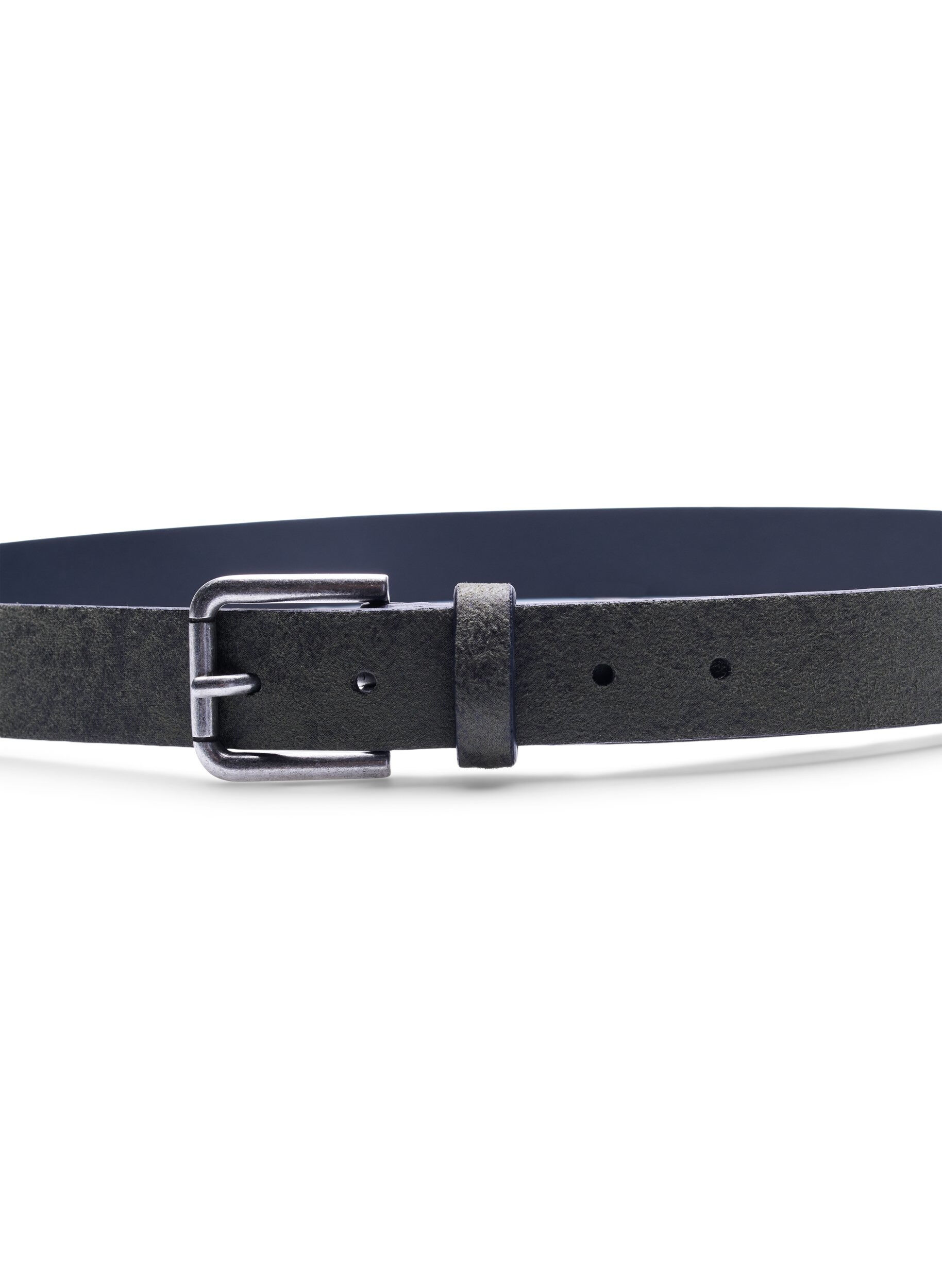 Zizzifashion Belt in leather blend, Deep Forest, Packshot image number 1