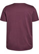 Basic cotton t-shirt with a round neck, Dark Bordeaux, Packshot image number 1