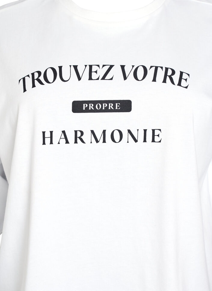 Short T-shirt with a loose fit, White, Packshot image number 2