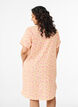 Short dress with a crinkled texture and short sleeves, Yellow, Model image number 2
